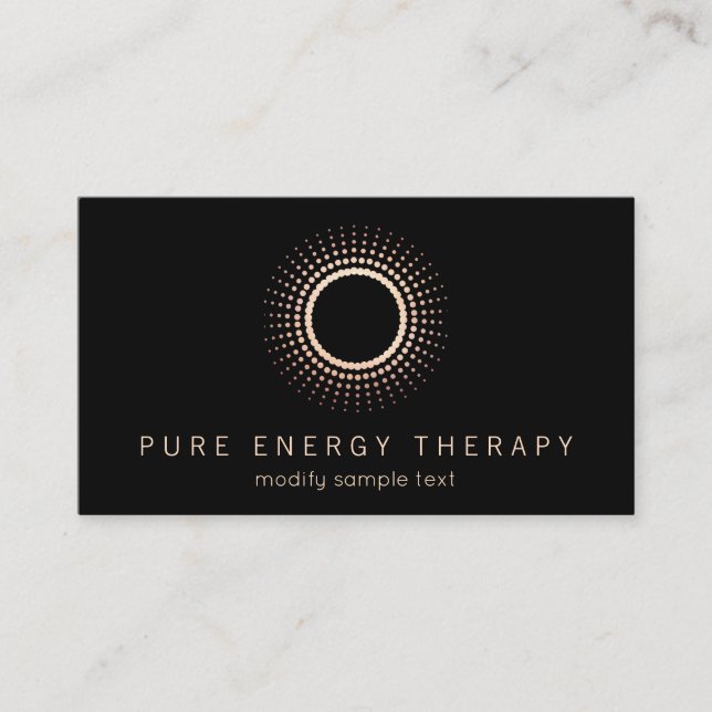 Tarjeta De Visita Yoga Energy Healer Circle Therapist (Anverso)
