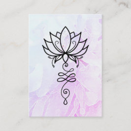 Tarjeta De Visita *~* Yoga Lotus. Nirvana Sagrada Geometría Peony