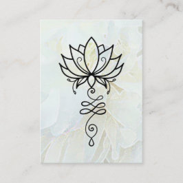 Tarjeta De Visita *~* Yoga Lotus Peony Nirvana Geometría sagrada