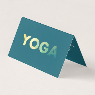 Tarjeta De Visita Yoga Mandala entrenador personal yogi