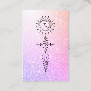 Tarjeta De Visita *~* Yoga - Masaje de Sun Moon Nirvana Reiki