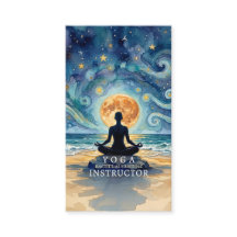 Yoga Meditación Noche Estrellada Cielo Luna Playa