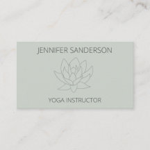 Yoga Minimalista elegante Sage Green Lotus Flower