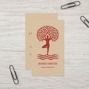 Tarjeta De Visita Yoga Moderno Elegante