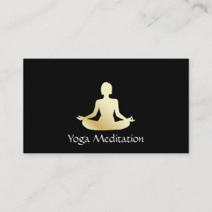 Tarjeta De Visita Yoga (oro)