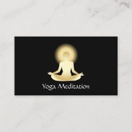Tarjeta De Visita Yoga (oro) iluminado