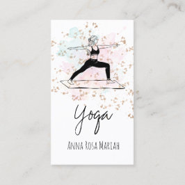 Tarjeta De Visita *~* Yoga Pose AP33 Rainbow Spiritual Chakra