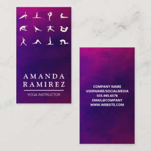 Tarjeta De Visita Yoga Poses