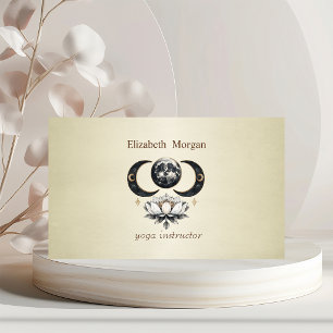 Tarjeta De Visita Yoga Profesional Loto Luna