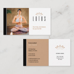 Tarjeta De Visita Yoga   Profesora profesional