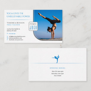 Tarjeta De Visita Yoga   Profesora profesional