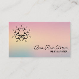 Tarjeta De Visita *~* Yoga Reiki Energy Healer Lotus Massage