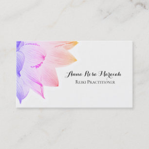 Tarjeta De Visita *~* Yoga Reiki Energy Healer Luz Llenado Lotus