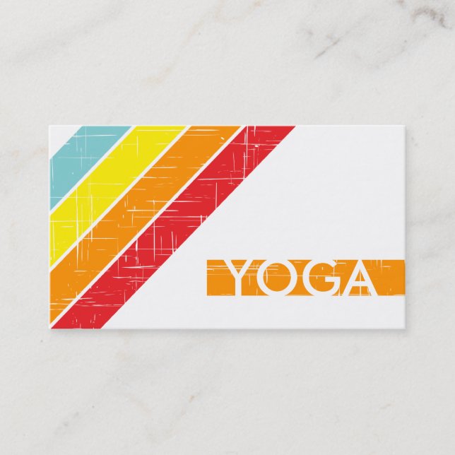 Tarjeta De Visita YOGA retra (Anverso)