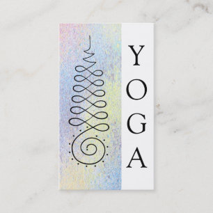 Tarjeta De Visita Yoga sagrada de la trayectoria de la aclaración d