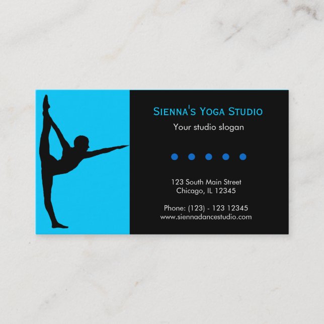 Tarjeta De Visita Yoga Studio (Anverso)