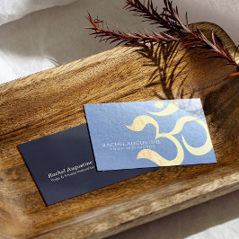 Tarjeta De Visita Yoga Studio Meditation Instructor Life Coach OM