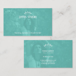 Tarjeta De Visita Yoga Studio   Profesora personal