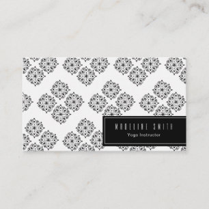 Tarjeta De Visita Yoga Studio Yoga Instructor Mandela