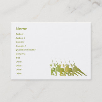 Tarjeta De Visita Yoga verde - rechoncha