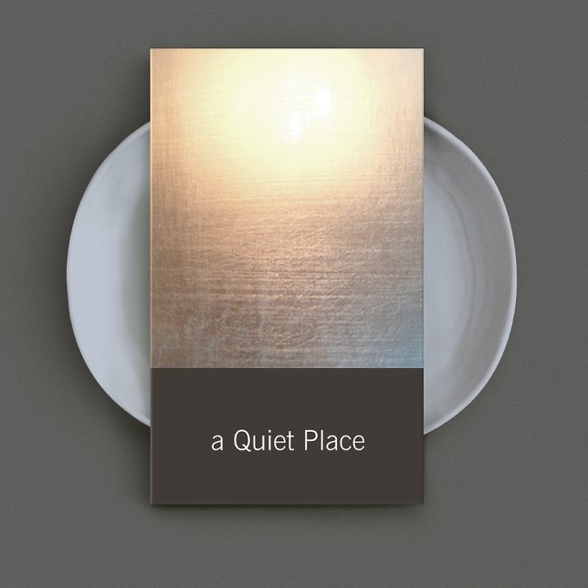 Tarjeta De Visita Yoga Zen Glow moderno y artes curativas (Subido por el creador)