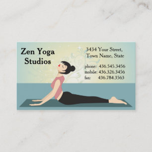 Tarjeta De Visita Yoga Zen - Instructor o Entrenador