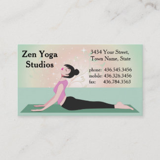 Tarjeta De Visita Yoga Zen - ver2 - Instructor o entrenador