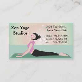 Tarjeta De Visita Yoga Zen - ver2 - Instructor o entrenador