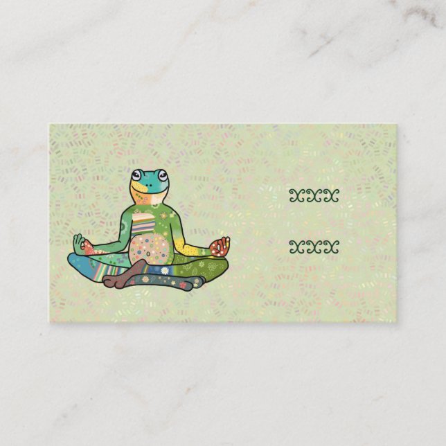 Tarjeta De Visita yogafrosch (Anverso)