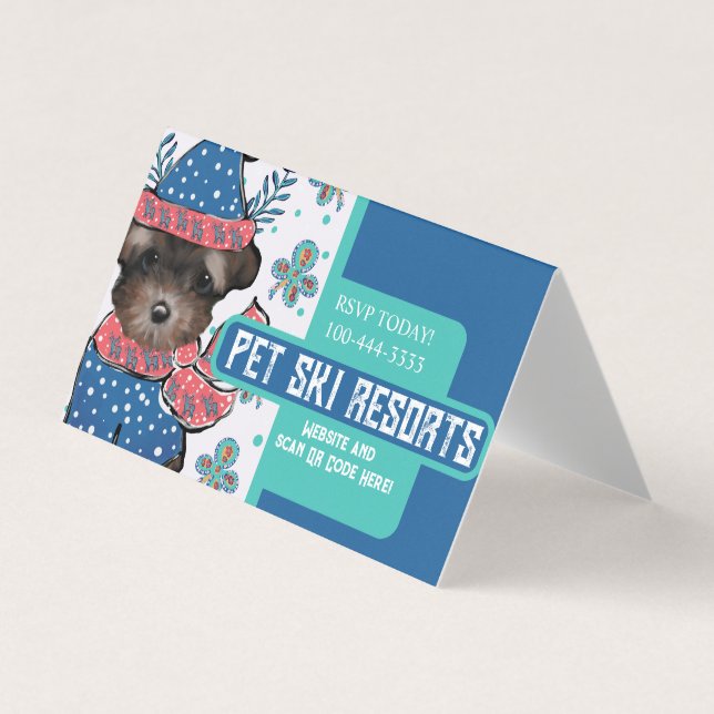 Tarjeta De Visita Yorkie Poo (Anverso)