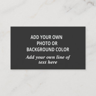 Tarjeta De Visita Your picture or background color. Your text Throw 