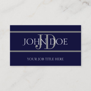 Tarjeta De Visita YourJobTitle raya a la marina de guerra