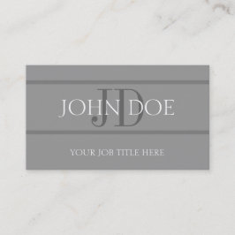 Tarjeta De Visita YourJobTitle raya a Lt Grey