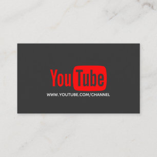 Tarjeta De Visita Youtube, un bloguero de redes sociales, un bloguer