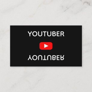 Tarjeta De Visita Youtube, un bloguero de redes sociales, un bloguer