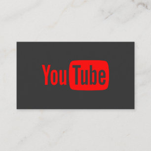 Tarjeta De Visita Youtube Youtuber Vloger Bloguero De Medios Sociale