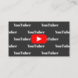 Tarjeta De Visita Youtube Youtuber Vloger Bloguero De Medios Sociale