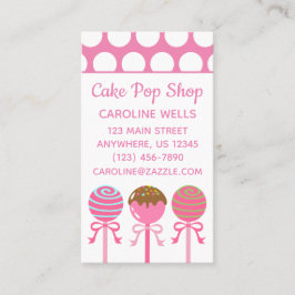 Tarjeta De Visita Yummy Pink Cakes Business Calling
