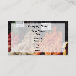 Tarjeta De Visita Zanahorias, papas y miel