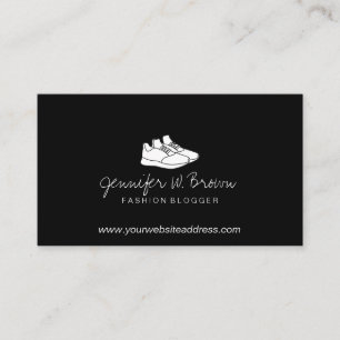 Tarjeta De Visita Zapatillas Deportivas Blancas