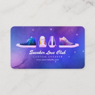 Tarjeta De Visita Zapatillas deportivas de fitness Night Nebula