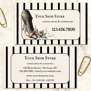 Tarjeta De Visita Zapatos de Artesano Moda