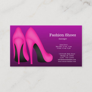 Tarjeta De Visita Zapatos de moda