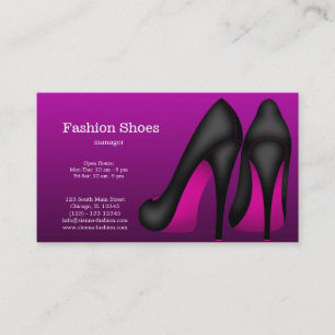 Tarjeta De Visita Zapatos de moda