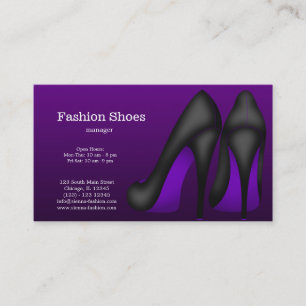 Tarjeta De Visita Zapatos de moda