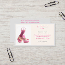 Tarjeta De Visita Zapatos de moda grises de mujeres tacones altos ro