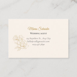 Tarjeta De Visita Zart Rosa & Creme Visitenkarte