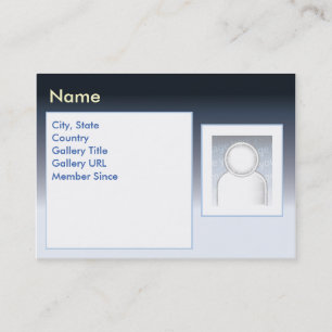 Tarjeta De Visita Zazzle oscuro - rechoncho