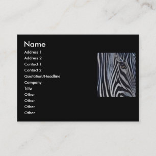 Tarjeta de visita Zebra