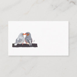 TARJETA DE VISITA ZEBRA FINCH